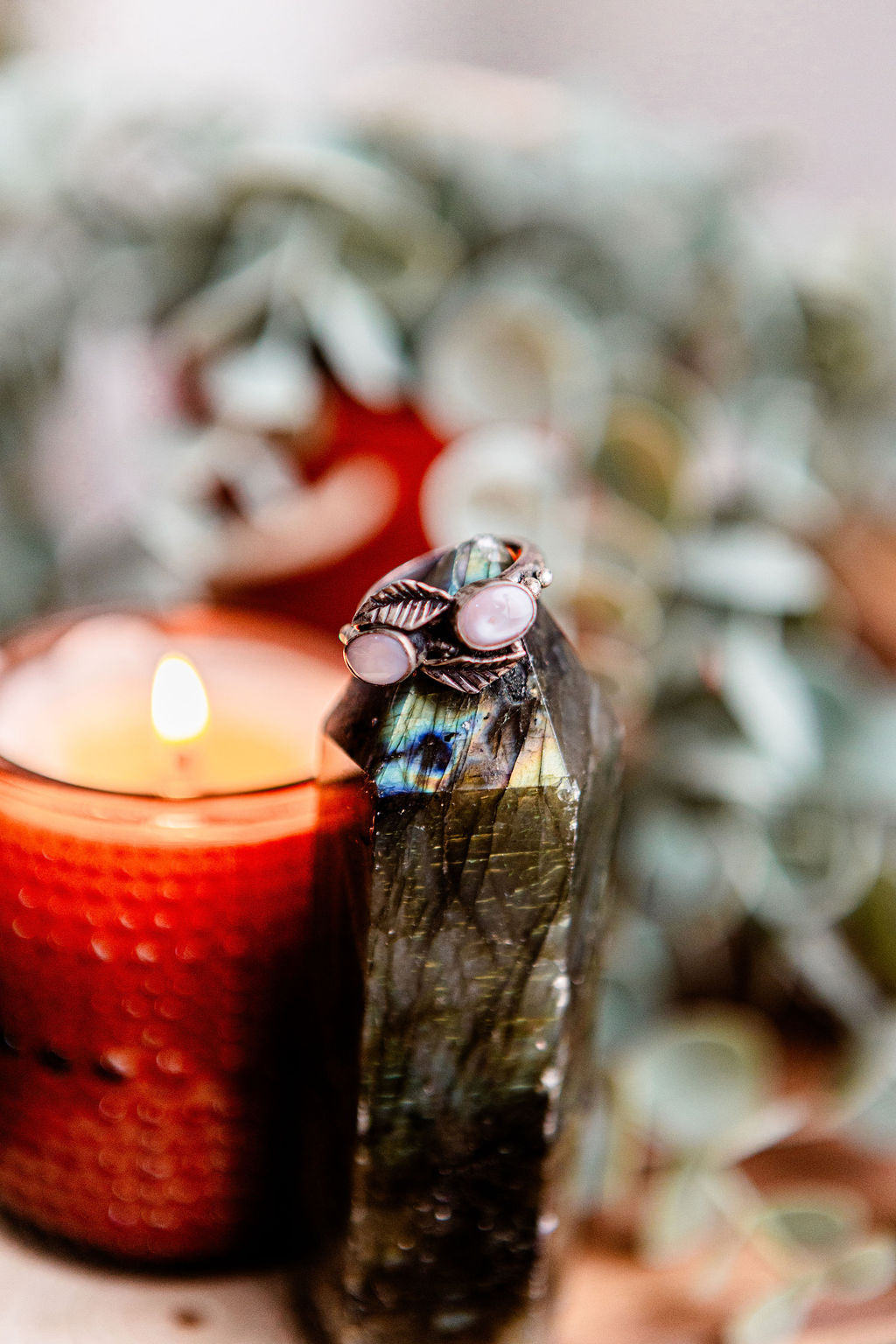 Vintage Silver & Mother of Pearl Ring