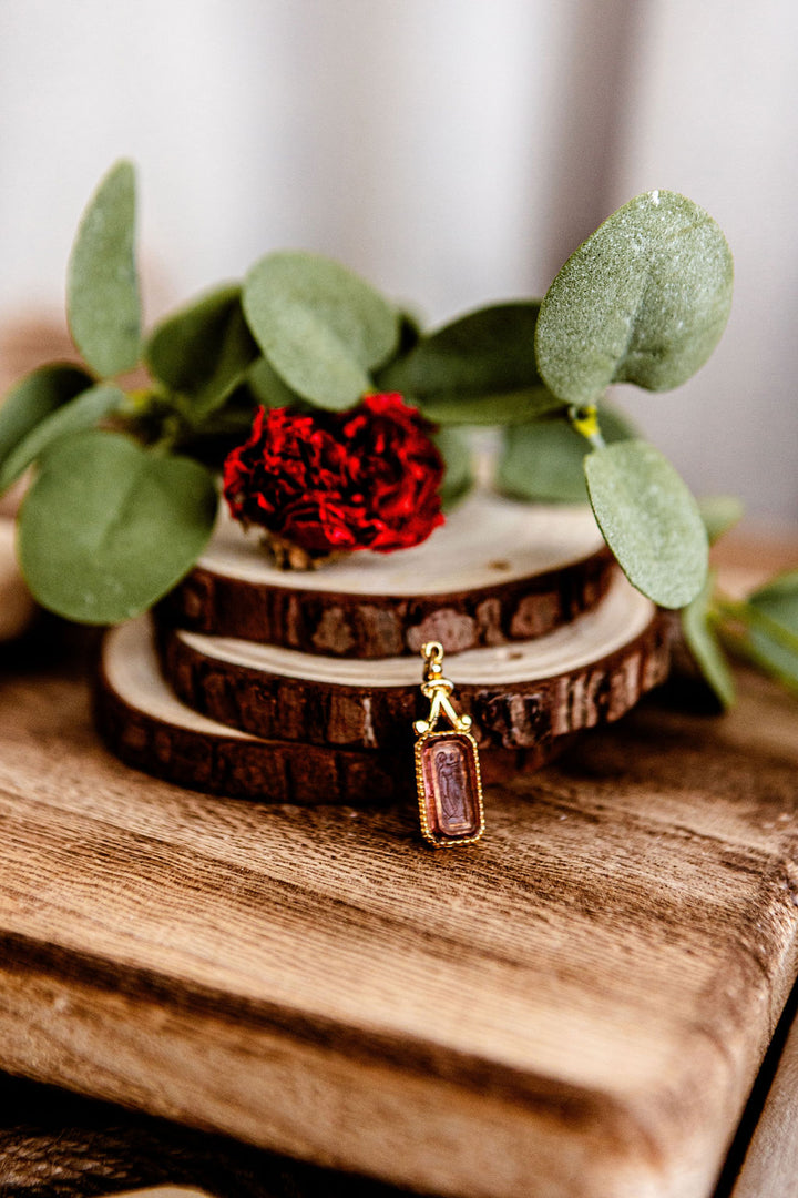 Amethyst Glass Cameo