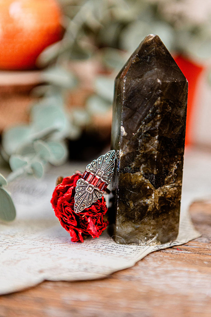 Art Deco Garnet Ring