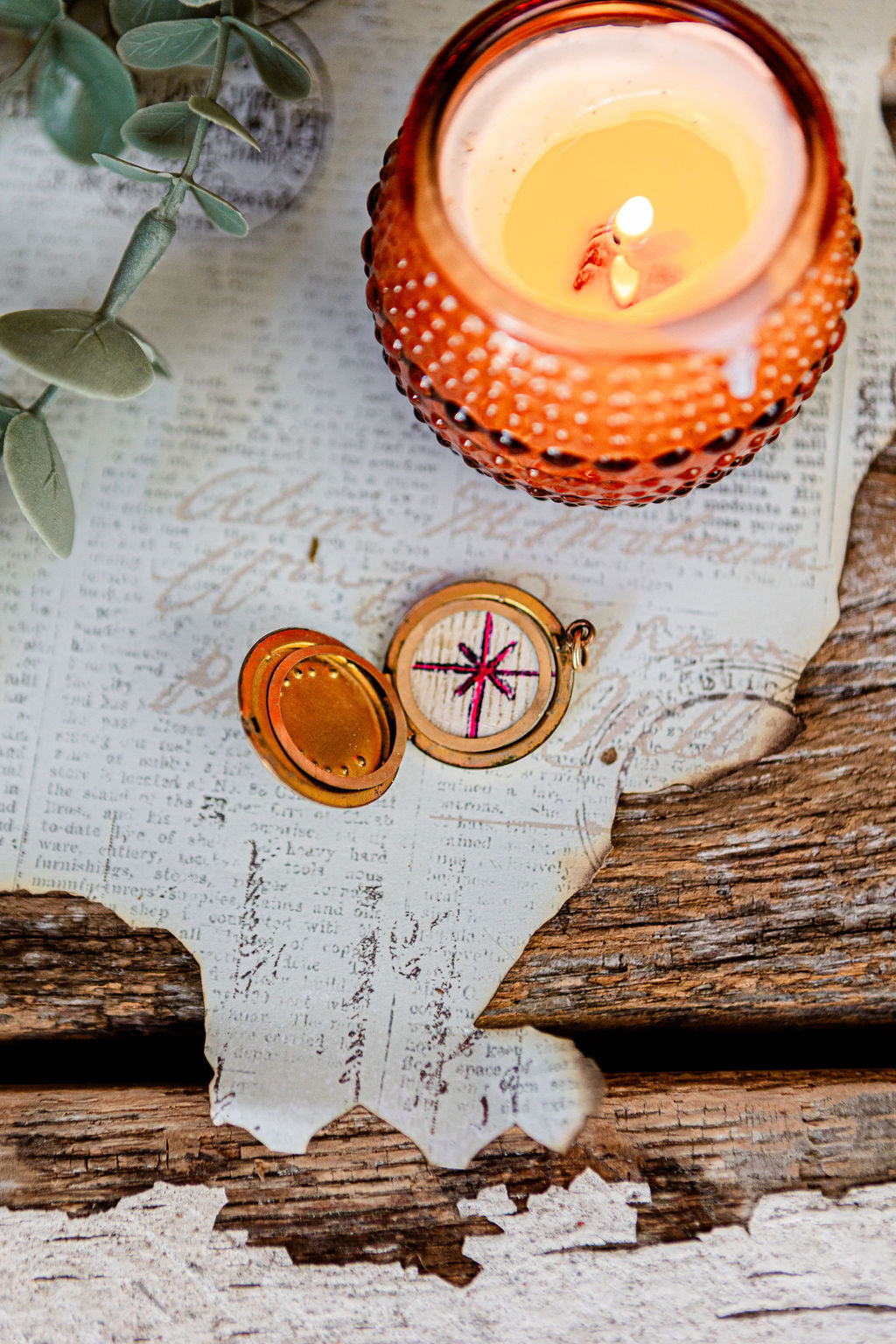 1874 Floral Locket Necklace